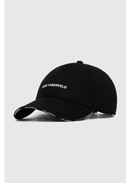Karl lagerfeld apc de baseball din bumbac culoarea negru cu imprimeu
