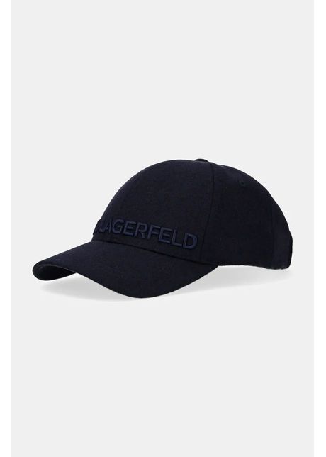 Karl lagerfeld apc de lana culoarea albastru marin cu imprimeu 544121 805614