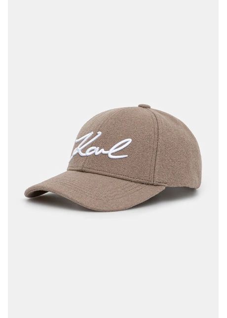 Karl lagerfeld apc de lana culoarea maro cu imprimeu 246w3406