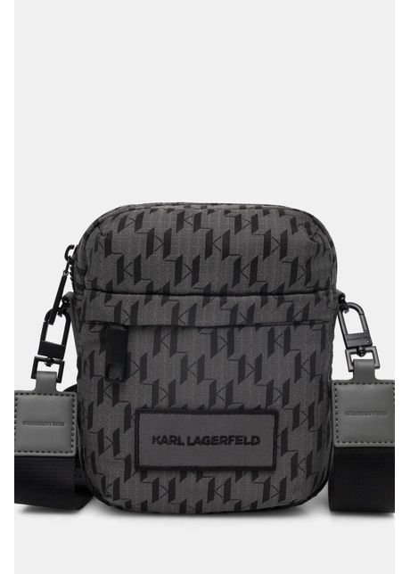 Karl lagerfeld borset k monogram culoarea gri a1m30412