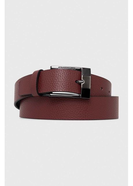 Karl lagerfeld curea de piele barbati culoarea bordo