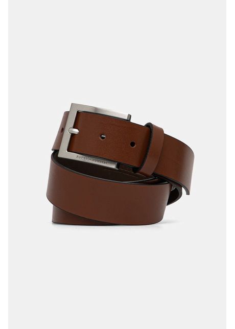 Karl lagerfeld curea de piele barbati culoarea maro 551498 815300