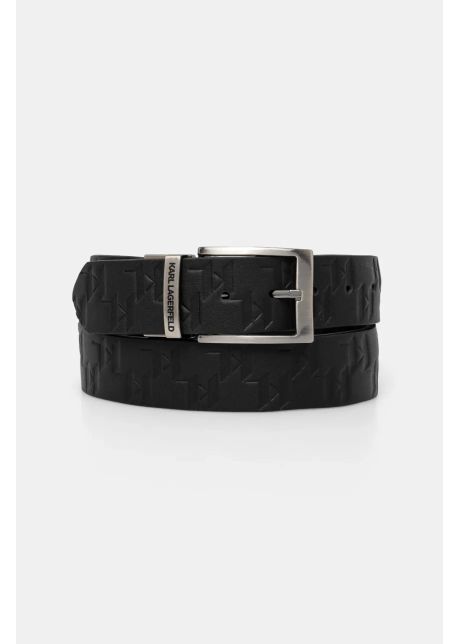 Karl lagerfeld curea de piele barbati culoarea negru 551454 815300