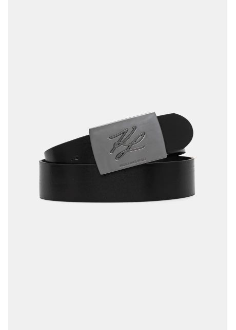 Karl lagerfeld curea de piele barbati culoarea negru 552438 815300