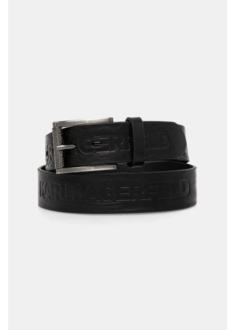 Karl lagerfeld curea de piele barbati culoarea negru 552448 815300