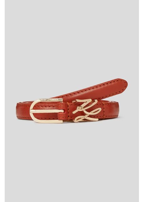 Karl lagerfeld curea de piele culoarea maro a3w33037