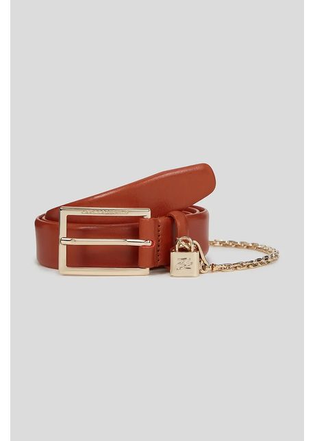Karl lagerfeld curea de piele culoarea rosu a3w33040