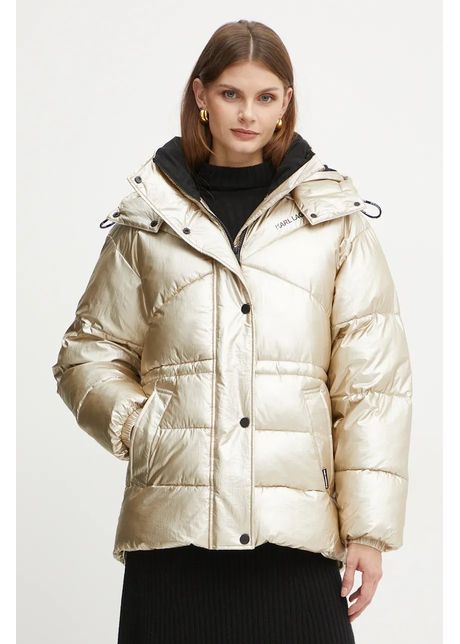 Karl lagerfeld geaca femei culoarea auriu de iarna oversize 246w1504