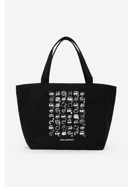 Karl lagerfeld geanta de bumbac culoarea negru a2w50023