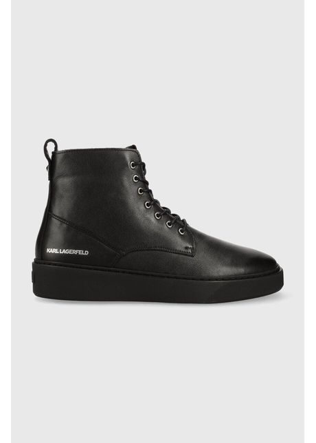 Karl lagerfeld ghete de piele flint barbati culoarea negru kl53350