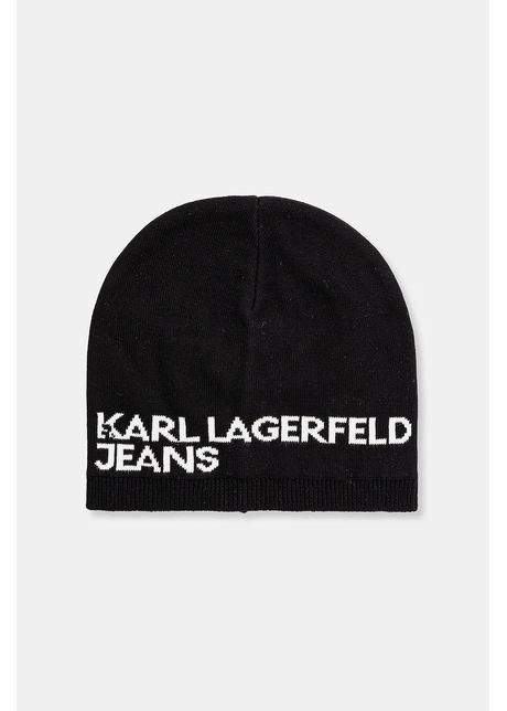 Karl lagerfeld jeans c ciul din bumbac culoarea negru bumbac din tesatura unia a3m33113