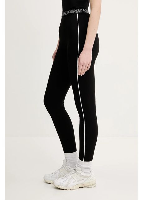 Karl lagerfeld jeans leggings femei culoarea negru uni a2w10153