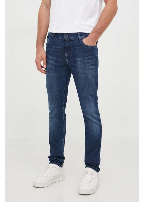 Karl lagerfeld jeansi barbati culoarea albastru marin