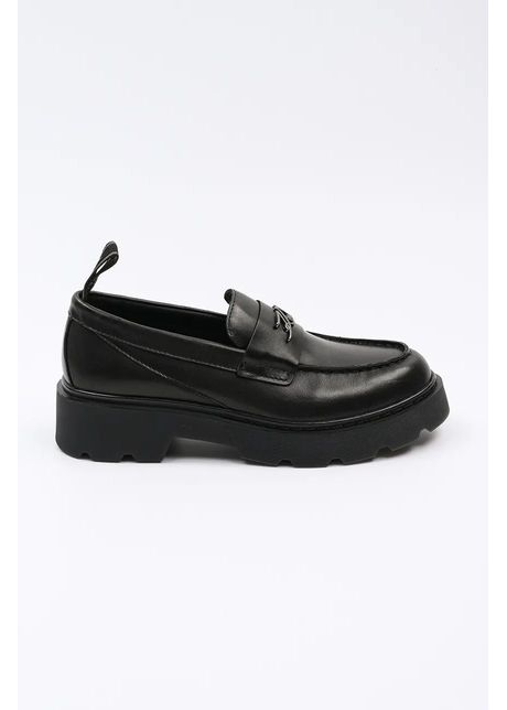 Karl lagerfeld mocasini de piele kamden femei culoarea negru cu platforma kl40413