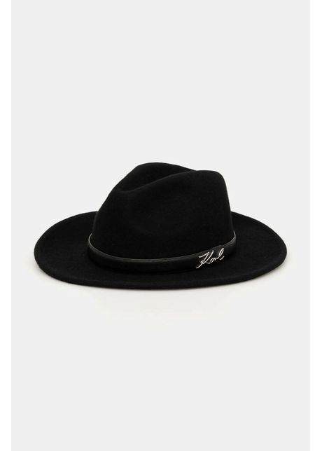 Karl lagerfeld palarie de lana culoarea negru de lana a1w33182
