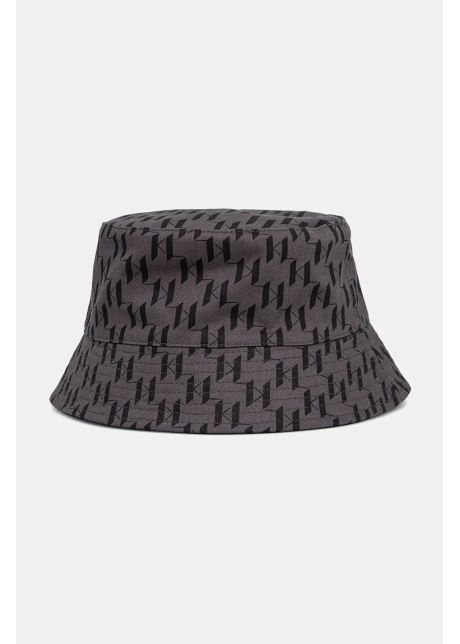 Karl lagerfeld palarie reversibila din bumbac culoarea gri bumbac a2m33040