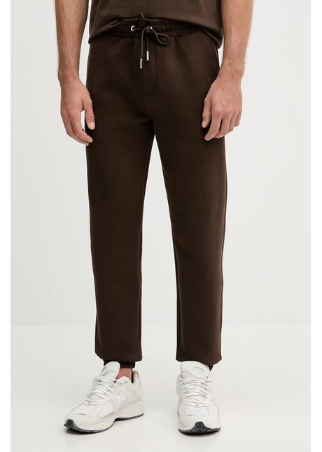 Karl Lagerfeld pantaloni de trening culoarea maro, uni, 554908.705013