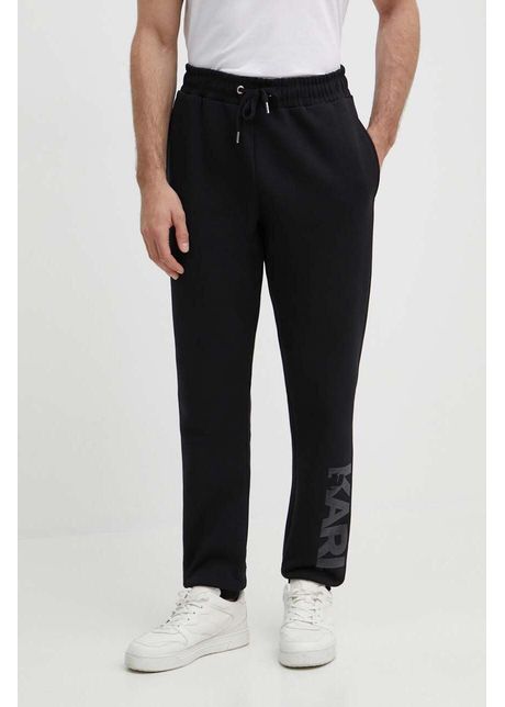 Karl lagerfeld pantaloni de trening culoarea negru cu imprimeu