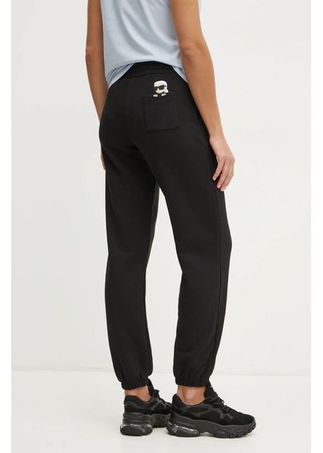 Karl lagerfeld pantaloni de trening culoarea negru cu imprimeu a1w10130
