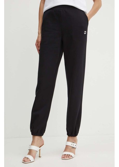 Karl lagerfeld pantaloni de trening culoarea negru neted 245w1054