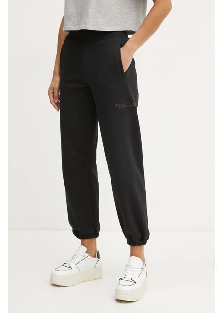 Karl lagerfeld pantaloni de trening culoarea negru neted a1w10067