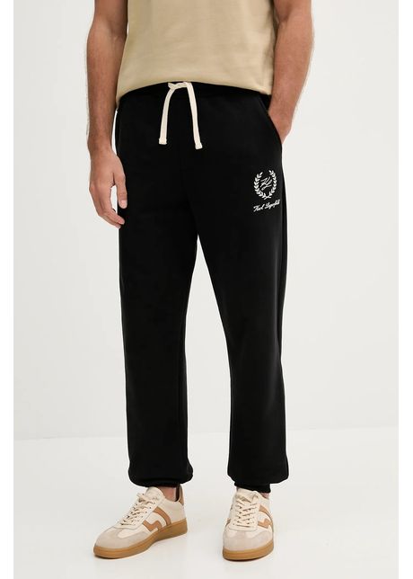 Karl Lagerfeld pantaloni de trening din bumbac culoarea negru, uni, A3M44004