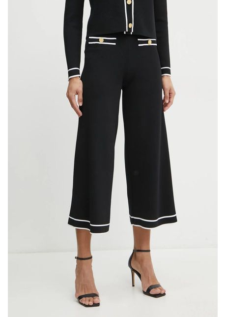 Karl lagerfeld pantaloni femei culoarea negru neted a1w10072