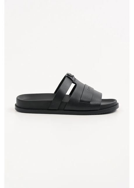 Karl lagerfeld papuci de piele kaden culoarea negru kl72125