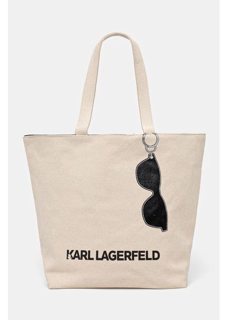 Karl lagerfeld poseta cu doua fete culoarea bej a1w50020