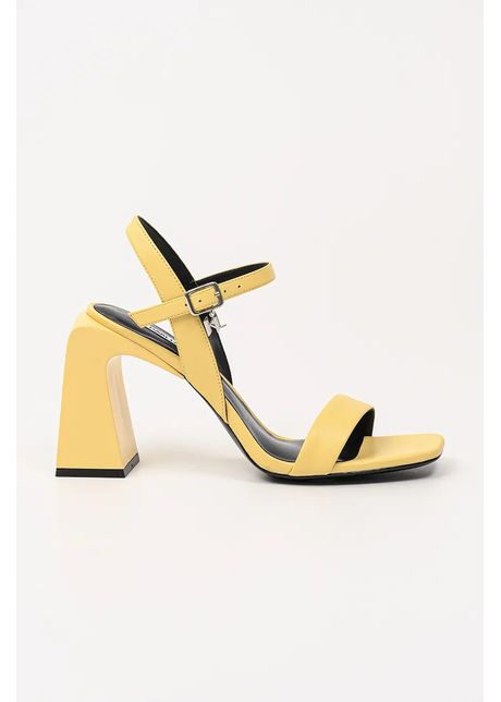 Karl lagerfeld sandale de piele astra nova culoarea galben kl33124
