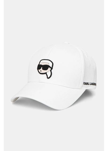 Karl lagerfeld sapca culoarea alb cu imprimeu 551122 805615