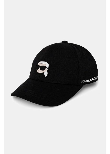 Karl lagerfeld sapca culoarea negru cu imprimeu 500118 805710