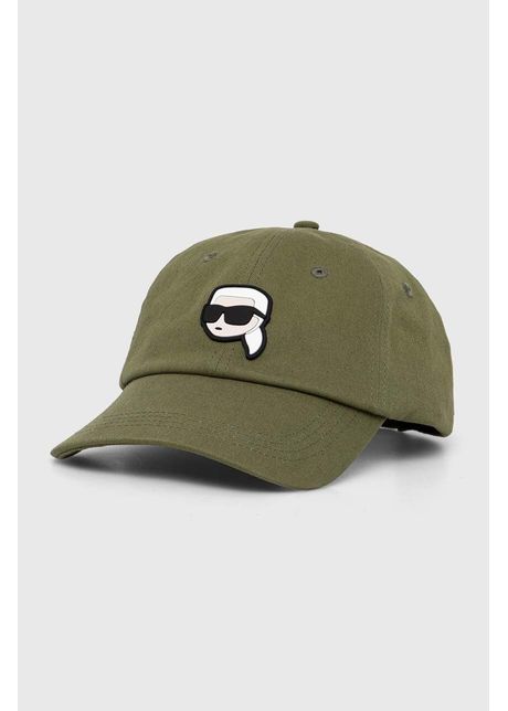 Karl lagerfeld sapca culoarea verde cu imprimeu