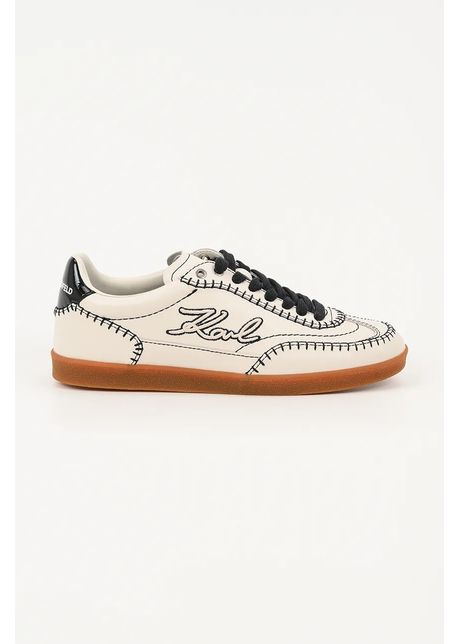 Karl Lagerfeld sneakers din piele KANDIDATE culoarea bej, KL63810A