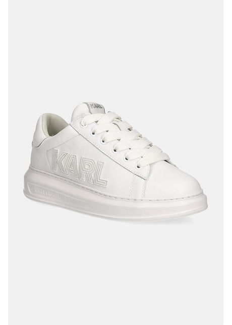 Karl lagerfeld sneakers din piele kapri culoarea alb kl52561