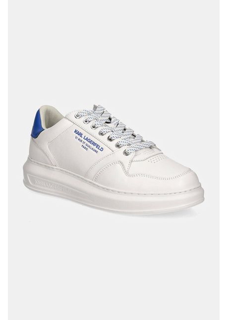 Karl lagerfeld sneakers din piele kapri mens culoarea alb kl52537r