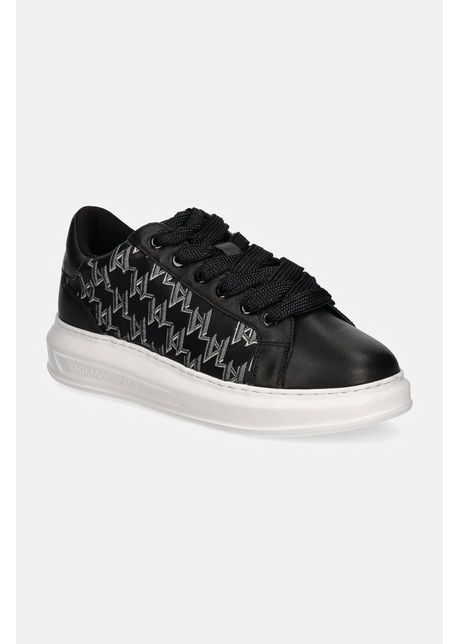 Karl lagerfeld sneakers din piele kapri mens culoarea negru kl52511a