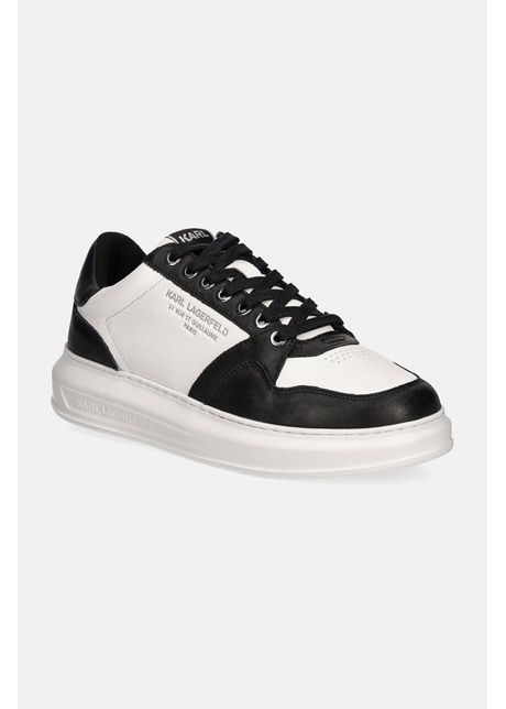 Karl lagerfeld sneakers din piele kapri mens culoarea negru kl52537r