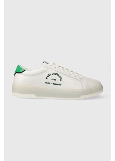 Karl lagerfeld sneakers din piele kourt iii culoarea alb kl51538