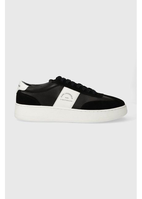 Karl lagerfeld sneakers din piele kourt iii culoarea negru kl51524