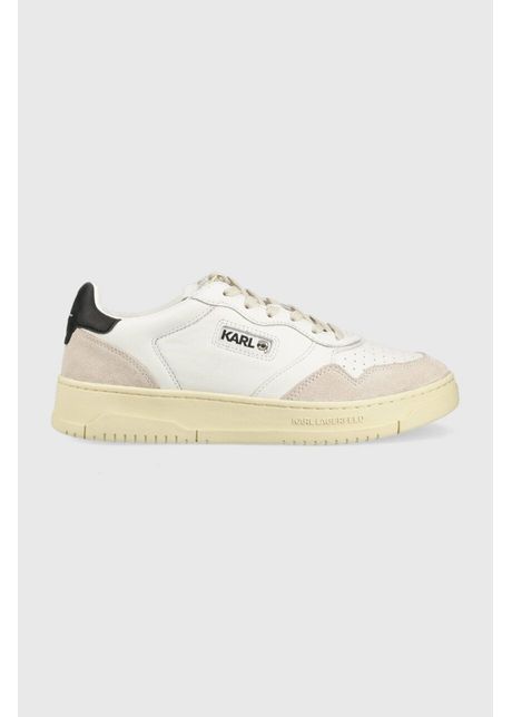 Karl lagerfeld sneakers din piele krew kl culoarea alb kl53020