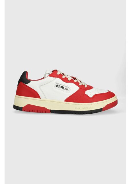 Karl lagerfeld sneakers din piele krew kl culoarea rosu kl53020