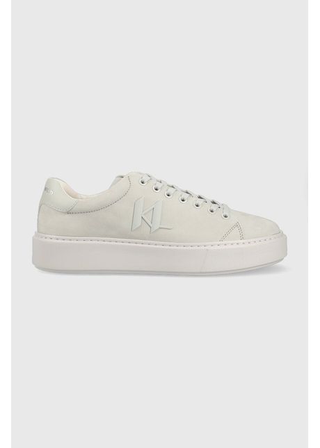 Karl lagerfeld sneakers din piele maxi kup culoarea gri kl52217
