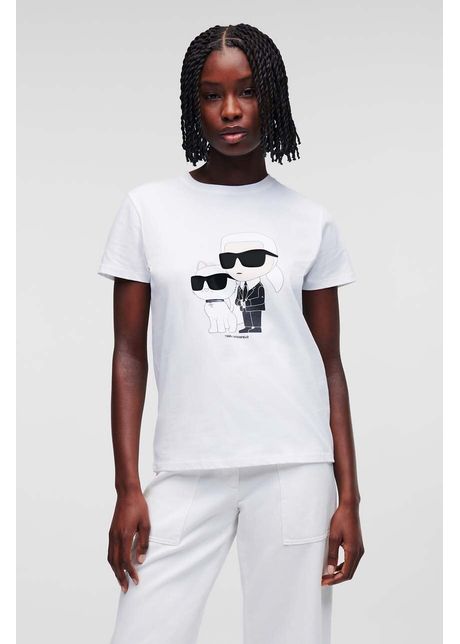 Karl lagerfeld tricou din bumbac culoarea alb