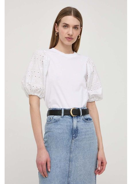 Karl lagerfeld tricou din bumbac femei culoarea alb