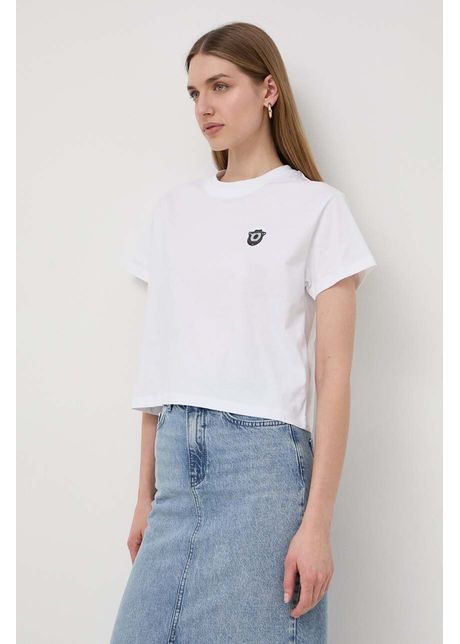 Karl lagerfeld tricou din bumbac femei culoarea alb
