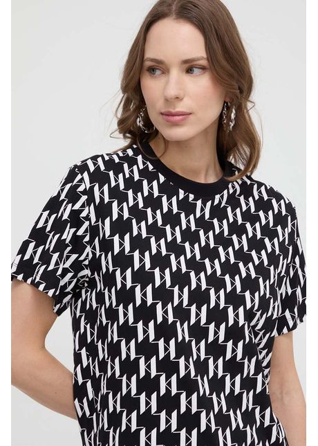Karl lagerfeld tricou din bumbac femei culoarea negru