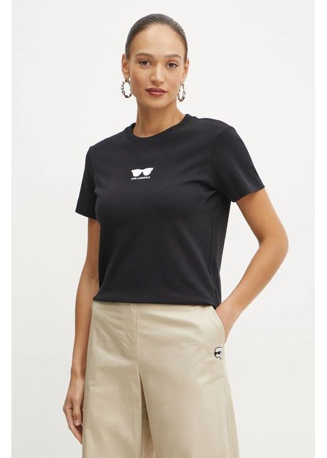 Karl lagerfeld tricou din bumbac femei culoarea negru a1w17021