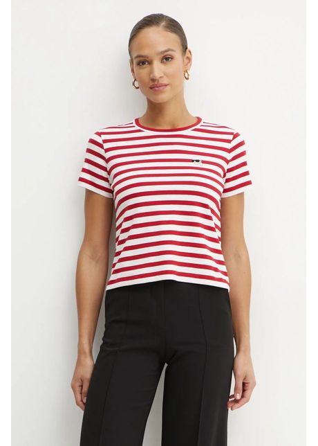 Karl lagerfeld tricou din bumbac femei culoarea rosu a1w17099