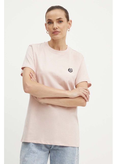 Karl lagerfeld tricou din bumbac femei culoarea roz 245w1712